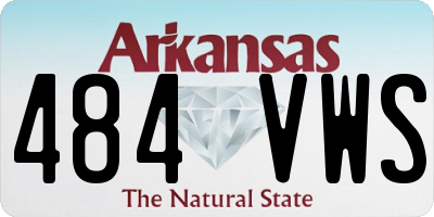 AR license plate 484VWS
