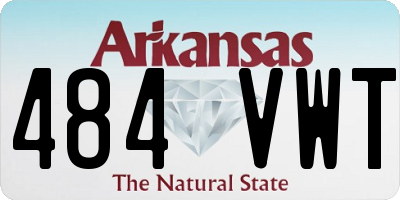 AR license plate 484VWT