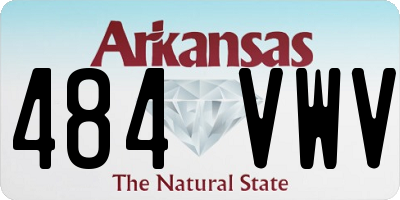 AR license plate 484VWV