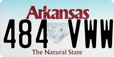 AR license plate 484VWW