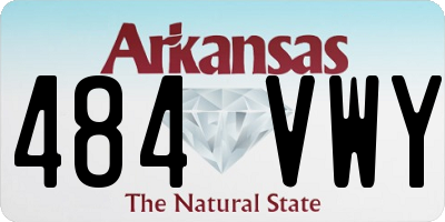 AR license plate 484VWY