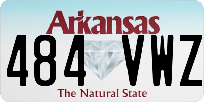 AR license plate 484VWZ