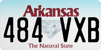 AR license plate 484VXB
