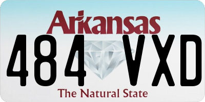 AR license plate 484VXD