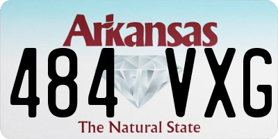 AR license plate 484VXG