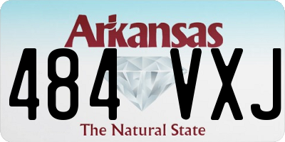 AR license plate 484VXJ