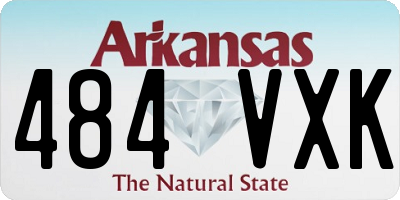 AR license plate 484VXK