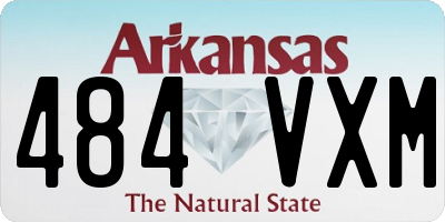 AR license plate 484VXM