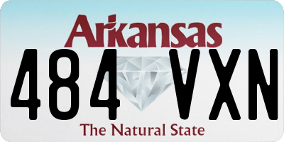 AR license plate 484VXN