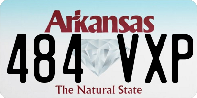 AR license plate 484VXP