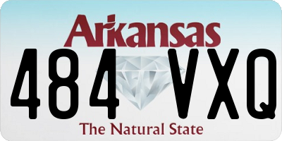 AR license plate 484VXQ