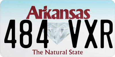 AR license plate 484VXR