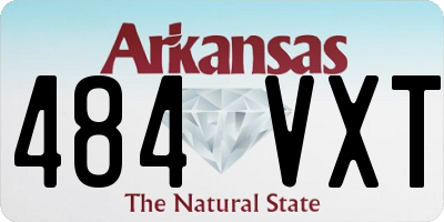 AR license plate 484VXT