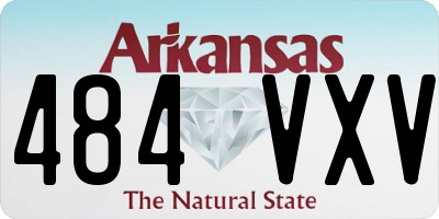 AR license plate 484VXV