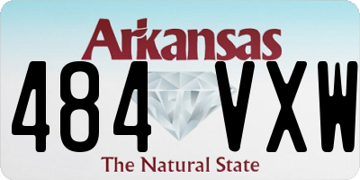 AR license plate 484VXW