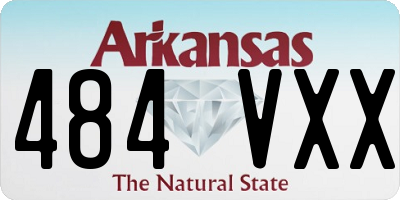 AR license plate 484VXX