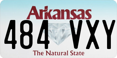 AR license plate 484VXY