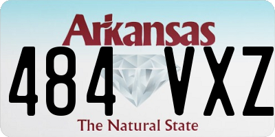 AR license plate 484VXZ