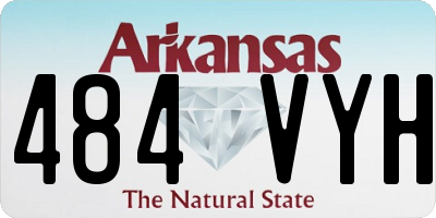 AR license plate 484VYH