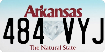 AR license plate 484VYJ