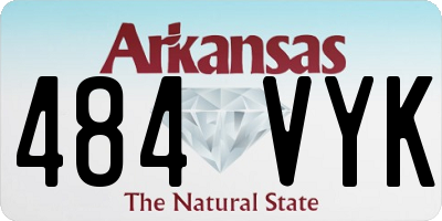 AR license plate 484VYK