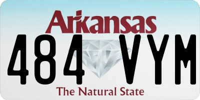 AR license plate 484VYM