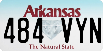 AR license plate 484VYN