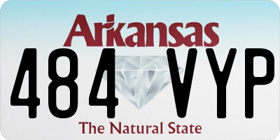 AR license plate 484VYP
