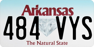 AR license plate 484VYS