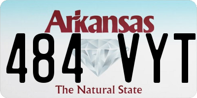 AR license plate 484VYT
