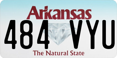 AR license plate 484VYU