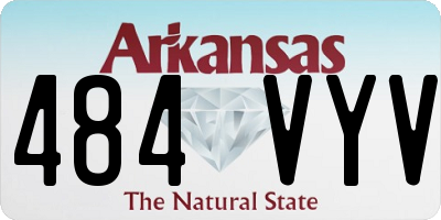 AR license plate 484VYV