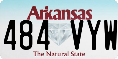 AR license plate 484VYW