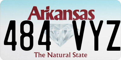 AR license plate 484VYZ