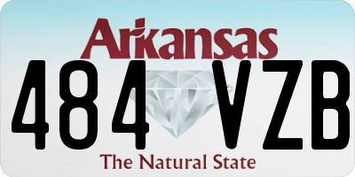 AR license plate 484VZB