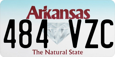 AR license plate 484VZC