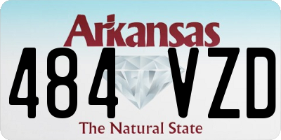 AR license plate 484VZD