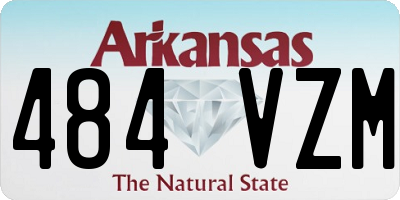 AR license plate 484VZM