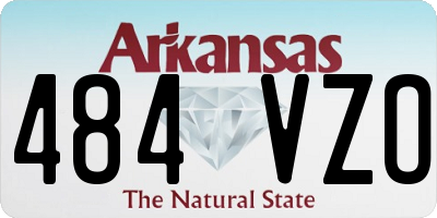 AR license plate 484VZO
