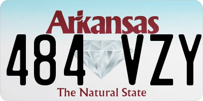 AR license plate 484VZY
