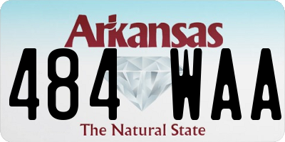 AR license plate 484WAA