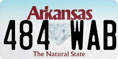AR license plate 484WAB