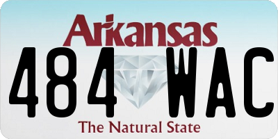 AR license plate 484WAC
