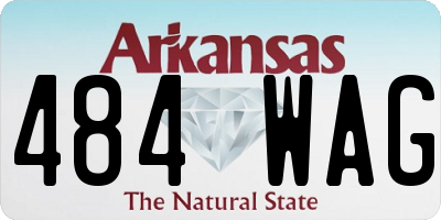 AR license plate 484WAG