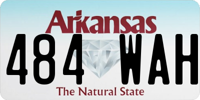 AR license plate 484WAH