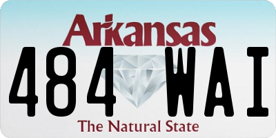 AR license plate 484WAI