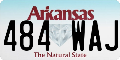 AR license plate 484WAJ