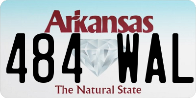 AR license plate 484WAL
