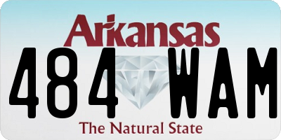 AR license plate 484WAM