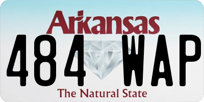 AR license plate 484WAP